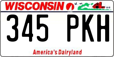 WI license plate 345PKH