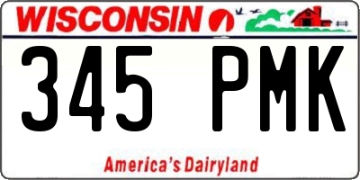 WI license plate 345PMK