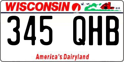 WI license plate 345QHB