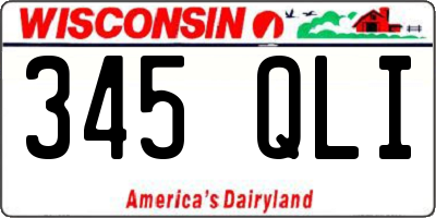 WI license plate 345QLI