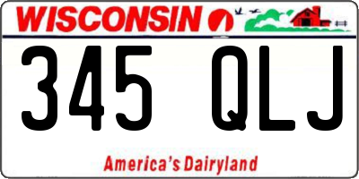 WI license plate 345QLJ