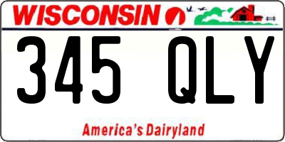 WI license plate 345QLY