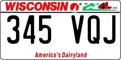 WI license plate 345VQJ