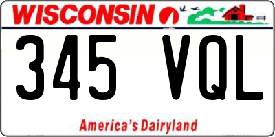 WI license plate 345VQL