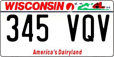 WI license plate 345VQV