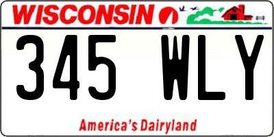 WI license plate 345WLY