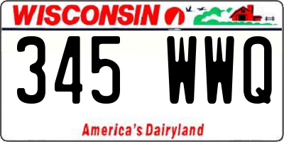 WI license plate 345WWQ