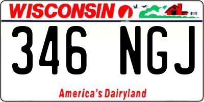 WI license plate 346NGJ