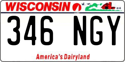 WI license plate 346NGY