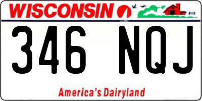 WI license plate 346NQJ