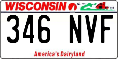 WI license plate 346NVF