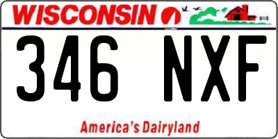 WI license plate 346NXF
