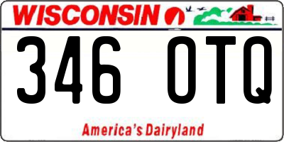 WI license plate 346OTQ