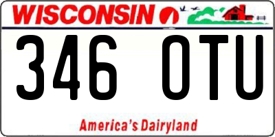 WI license plate 346OTU