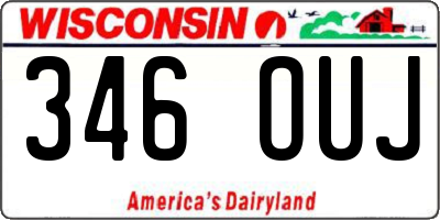 WI license plate 346OUJ