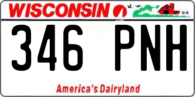 WI license plate 346PNH