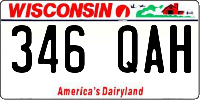 WI license plate 346QAH