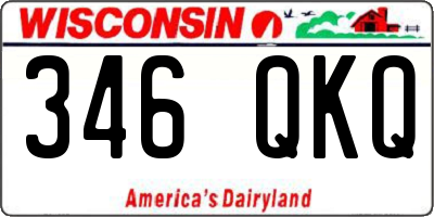 WI license plate 346QKQ