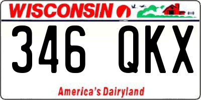 WI license plate 346QKX