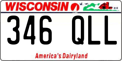 WI license plate 346QLL