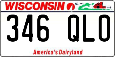 WI license plate 346QLO