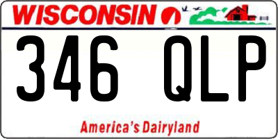 WI license plate 346QLP
