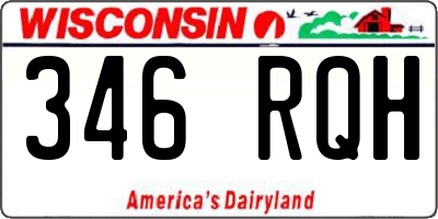 WI license plate 346RQH