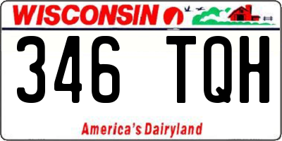 WI license plate 346TQH