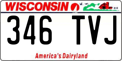 WI license plate 346TVJ