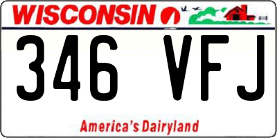 WI license plate 346VFJ