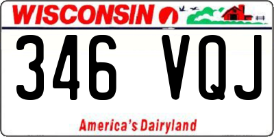 WI license plate 346VQJ