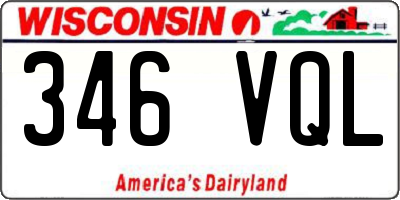 WI license plate 346VQL
