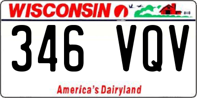 WI license plate 346VQV
