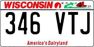 WI license plate 346VTJ