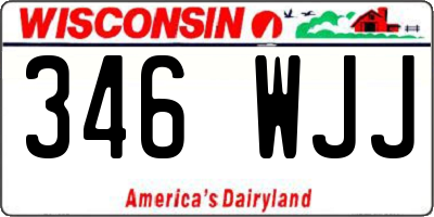 WI license plate 346WJJ