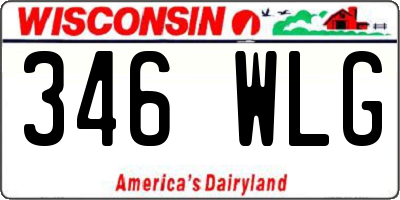 WI license plate 346WLG