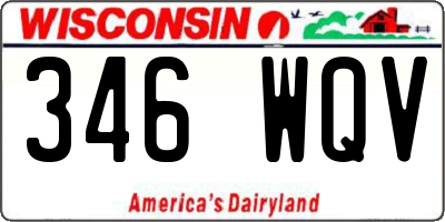 WI license plate 346WQV
