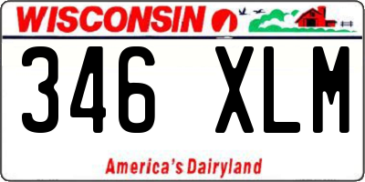 WI license plate 346XLM