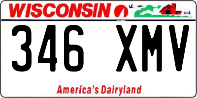 WI license plate 346XMV