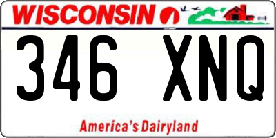 WI license plate 346XNQ
