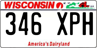 WI license plate 346XPH