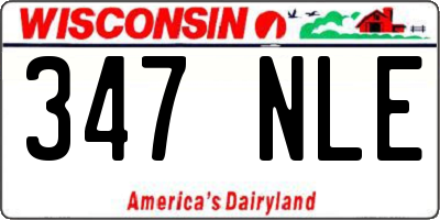 WI license plate 347NLE