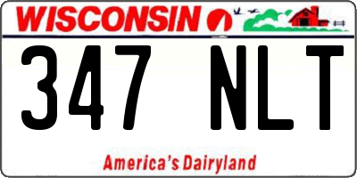 WI license plate 347NLT