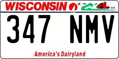 WI license plate 347NMV