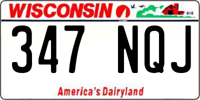 WI license plate 347NQJ
