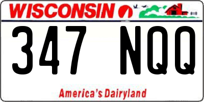 WI license plate 347NQQ