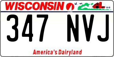 WI license plate 347NVJ