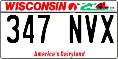 WI license plate 347NVX