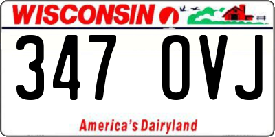 WI license plate 347OVJ