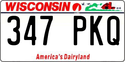 WI license plate 347PKQ